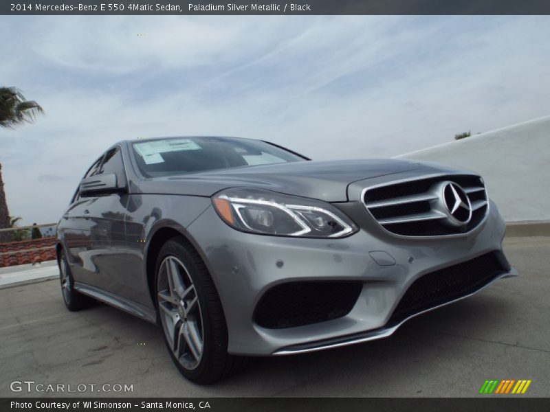 Paladium Silver Metallic / Black 2014 Mercedes-Benz E 550 4Matic Sedan