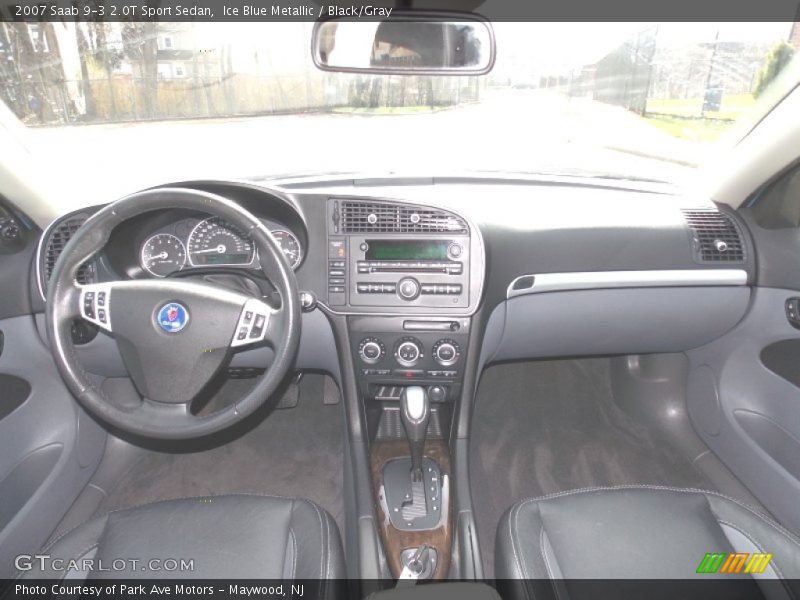 Ice Blue Metallic / Black/Gray 2007 Saab 9-3 2.0T Sport Sedan