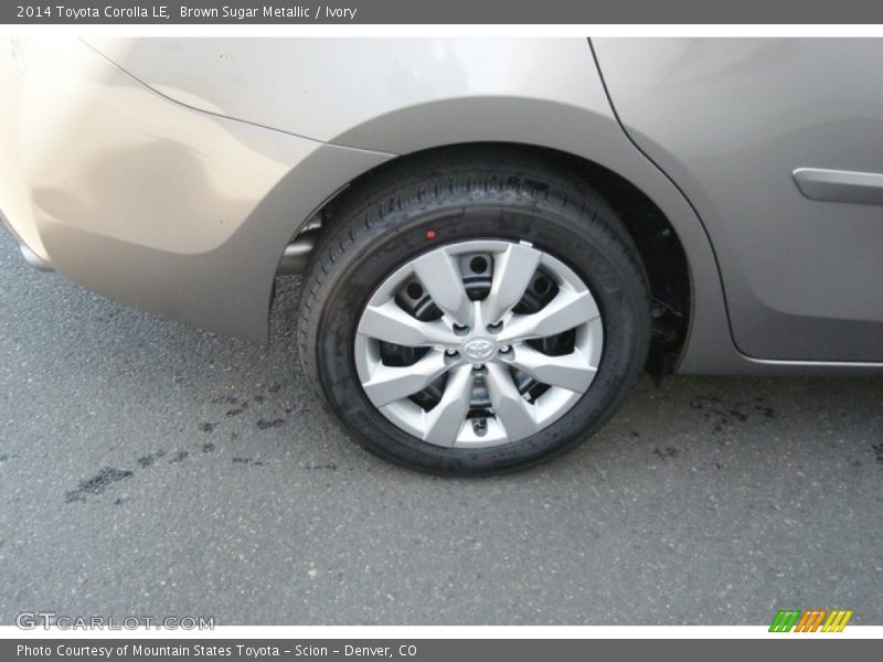 Brown Sugar Metallic / Ivory 2014 Toyota Corolla LE