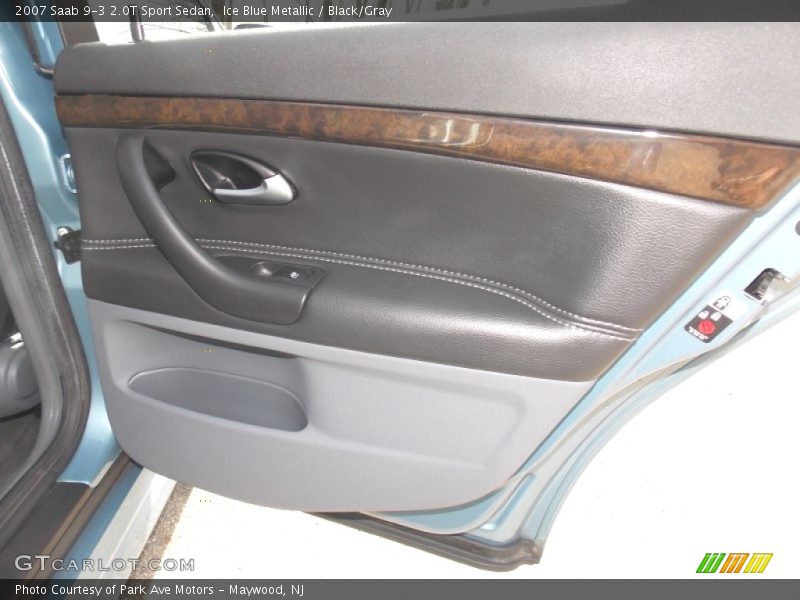 Ice Blue Metallic / Black/Gray 2007 Saab 9-3 2.0T Sport Sedan
