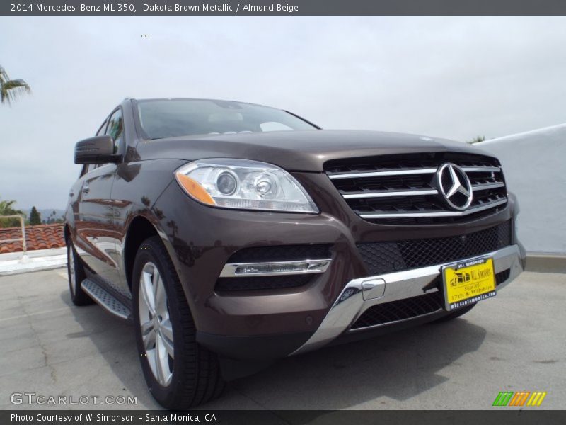 Dakota Brown Metallic / Almond Beige 2014 Mercedes-Benz ML 350