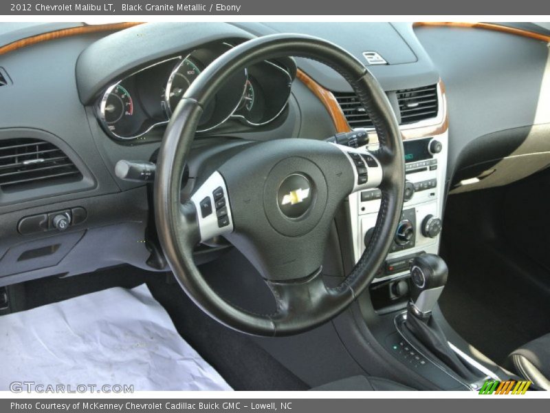 Black Granite Metallic / Ebony 2012 Chevrolet Malibu LT
