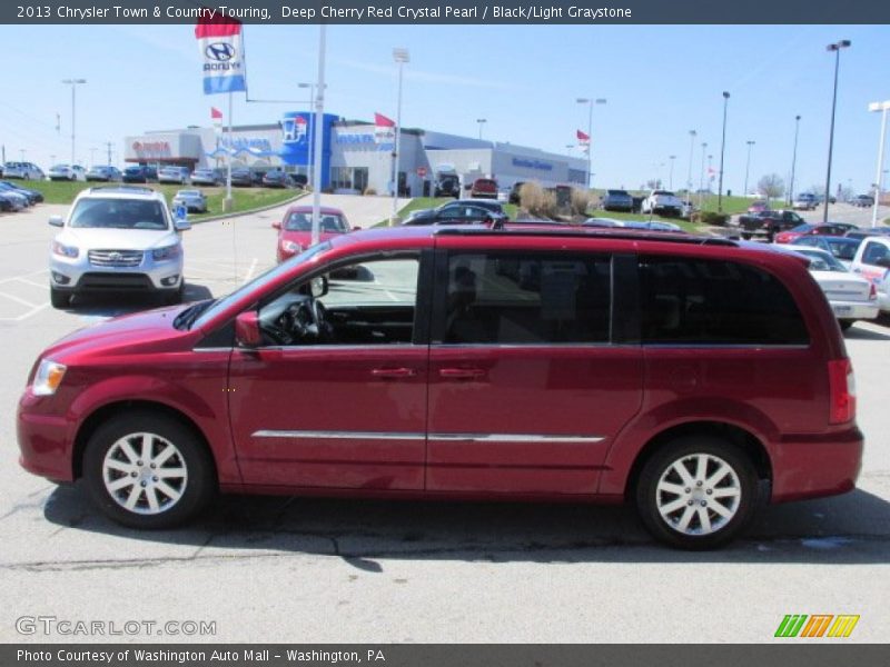 Deep Cherry Red Crystal Pearl / Black/Light Graystone 2013 Chrysler Town & Country Touring