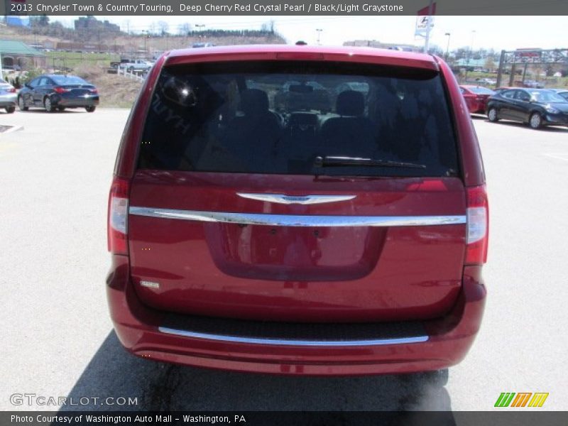 Deep Cherry Red Crystal Pearl / Black/Light Graystone 2013 Chrysler Town & Country Touring