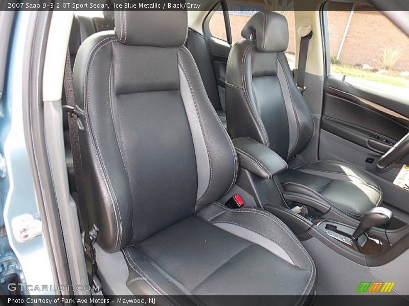 Ice Blue Metallic / Black/Gray 2007 Saab 9-3 2.0T Sport Sedan