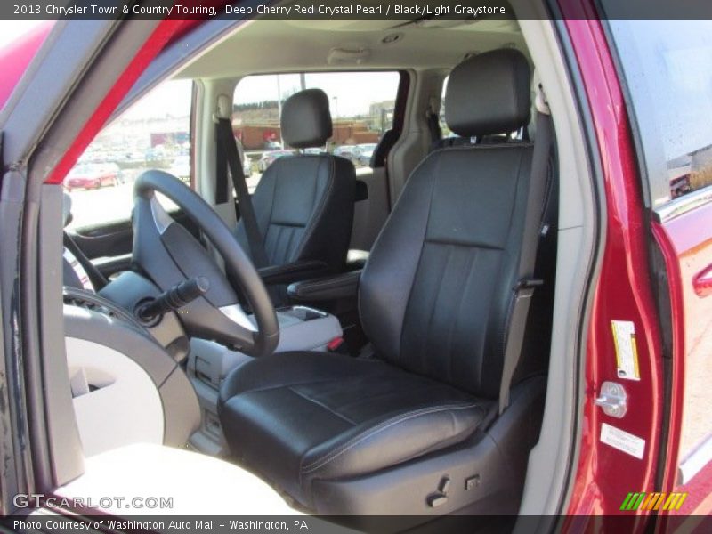 Deep Cherry Red Crystal Pearl / Black/Light Graystone 2013 Chrysler Town & Country Touring