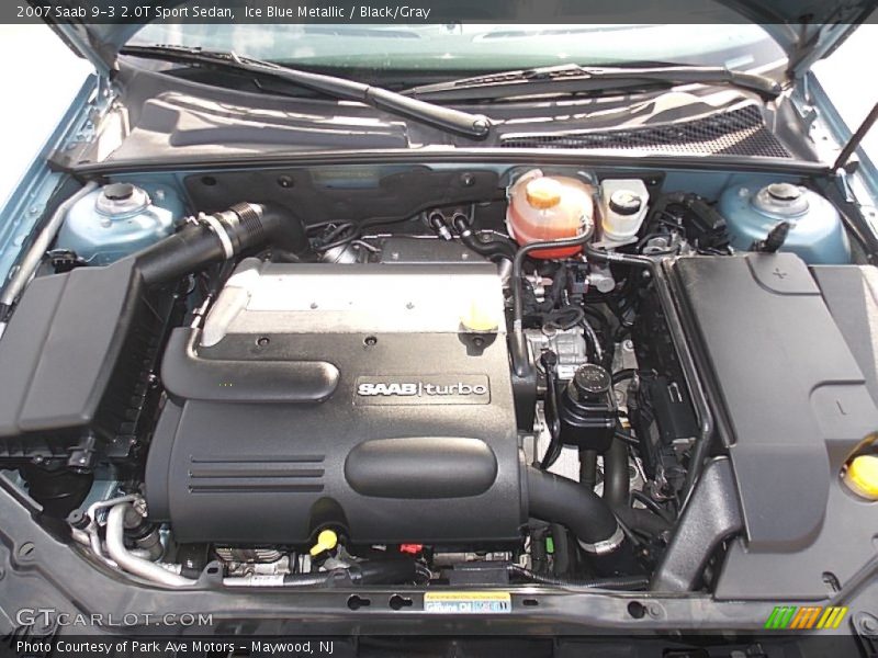 Ice Blue Metallic / Black/Gray 2007 Saab 9-3 2.0T Sport Sedan