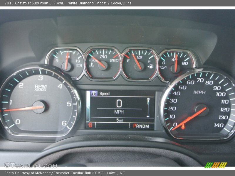 White Diamond Tricoat / Cocoa/Dune 2015 Chevrolet Suburban LTZ 4WD