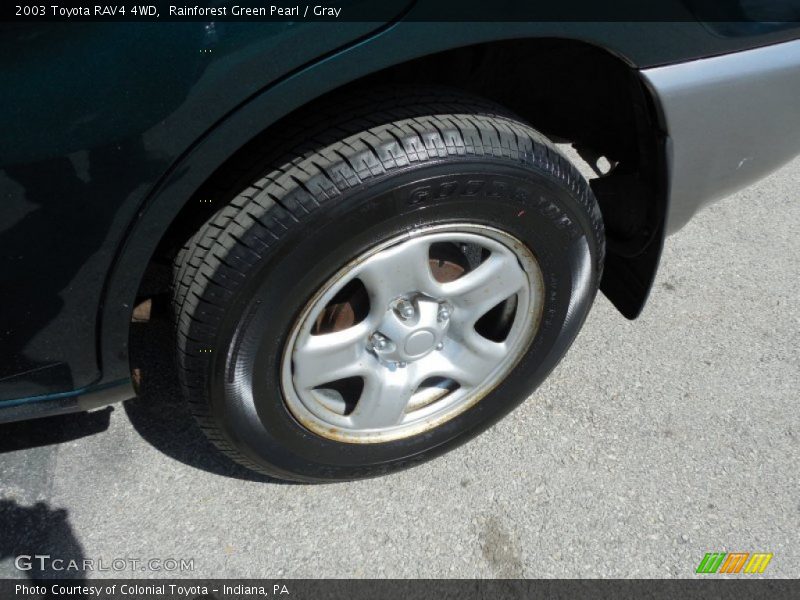 Rainforest Green Pearl / Gray 2003 Toyota RAV4 4WD