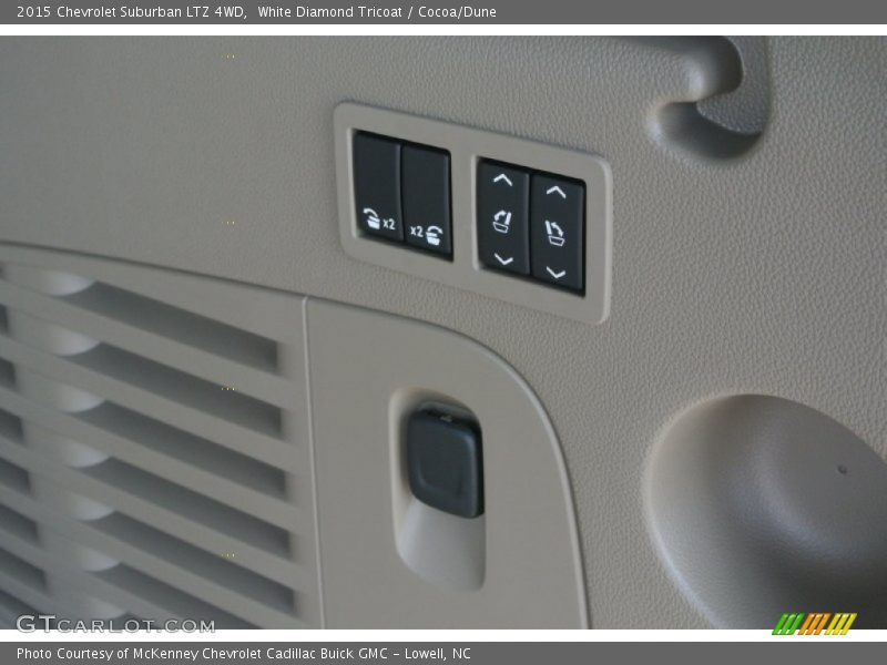 White Diamond Tricoat / Cocoa/Dune 2015 Chevrolet Suburban LTZ 4WD