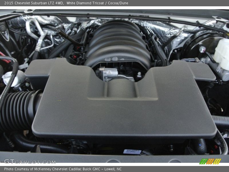 White Diamond Tricoat / Cocoa/Dune 2015 Chevrolet Suburban LTZ 4WD