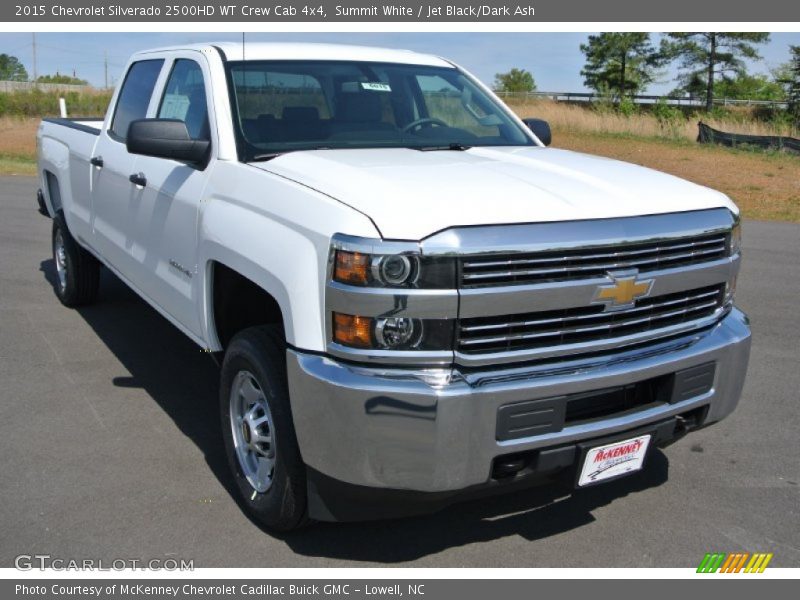 Summit White / Jet Black/Dark Ash 2015 Chevrolet Silverado 2500HD WT Crew Cab 4x4