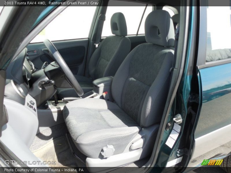 Rainforest Green Pearl / Gray 2003 Toyota RAV4 4WD