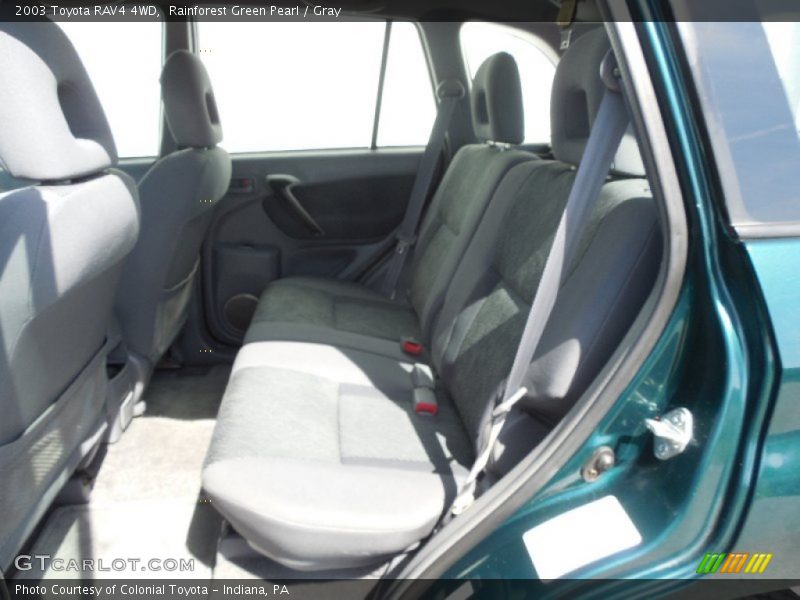 Rainforest Green Pearl / Gray 2003 Toyota RAV4 4WD