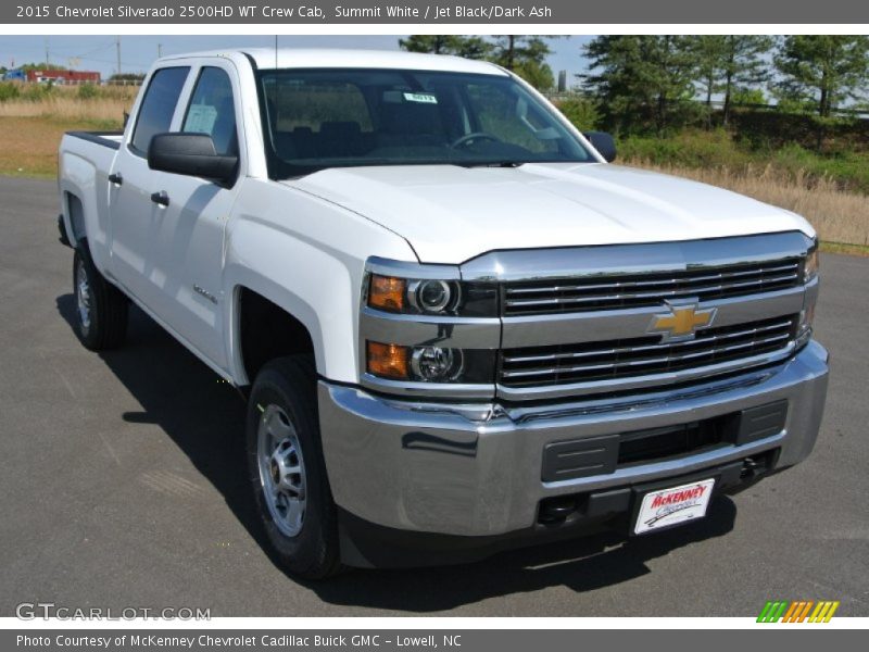 Summit White / Jet Black/Dark Ash 2015 Chevrolet Silverado 2500HD WT Crew Cab