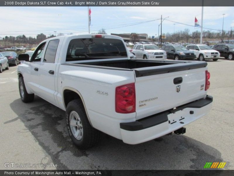 Bright White / Dark Slate Gray/Medium Slate Gray 2008 Dodge Dakota SLT Crew Cab 4x4
