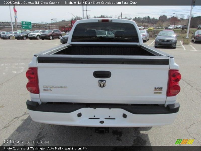 Bright White / Dark Slate Gray/Medium Slate Gray 2008 Dodge Dakota SLT Crew Cab 4x4