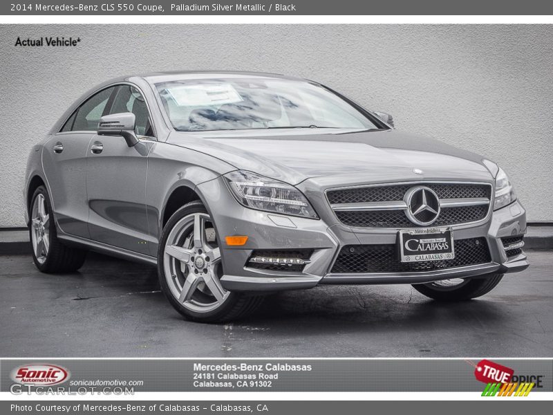 Palladium Silver Metallic / Black 2014 Mercedes-Benz CLS 550 Coupe