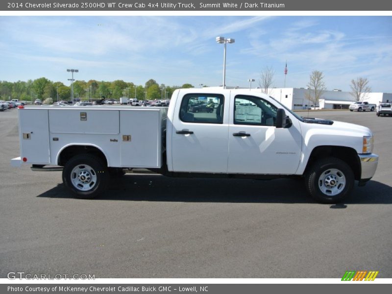 Summit White / Dark Titanium 2014 Chevrolet Silverado 2500HD WT Crew Cab 4x4 Utility Truck