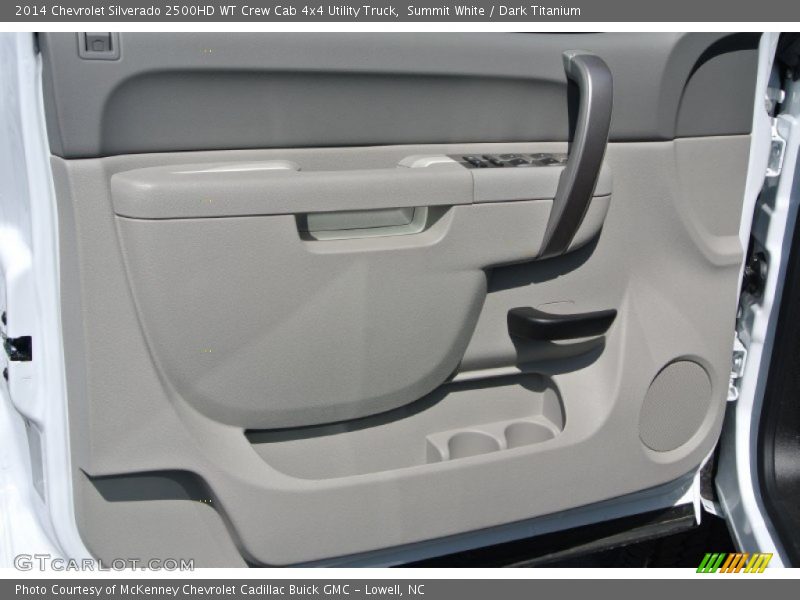 Summit White / Dark Titanium 2014 Chevrolet Silverado 2500HD WT Crew Cab 4x4 Utility Truck