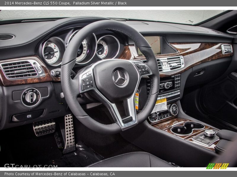 Palladium Silver Metallic / Black 2014 Mercedes-Benz CLS 550 Coupe