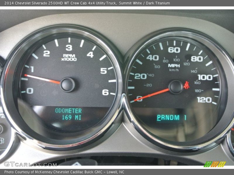 Summit White / Dark Titanium 2014 Chevrolet Silverado 2500HD WT Crew Cab 4x4 Utility Truck