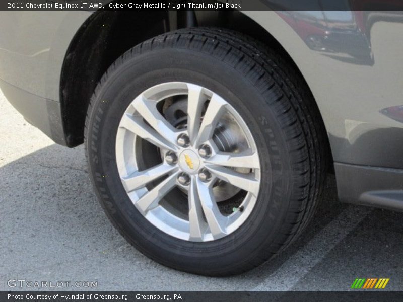 Cyber Gray Metallic / Light Titanium/Jet Black 2011 Chevrolet Equinox LT AWD