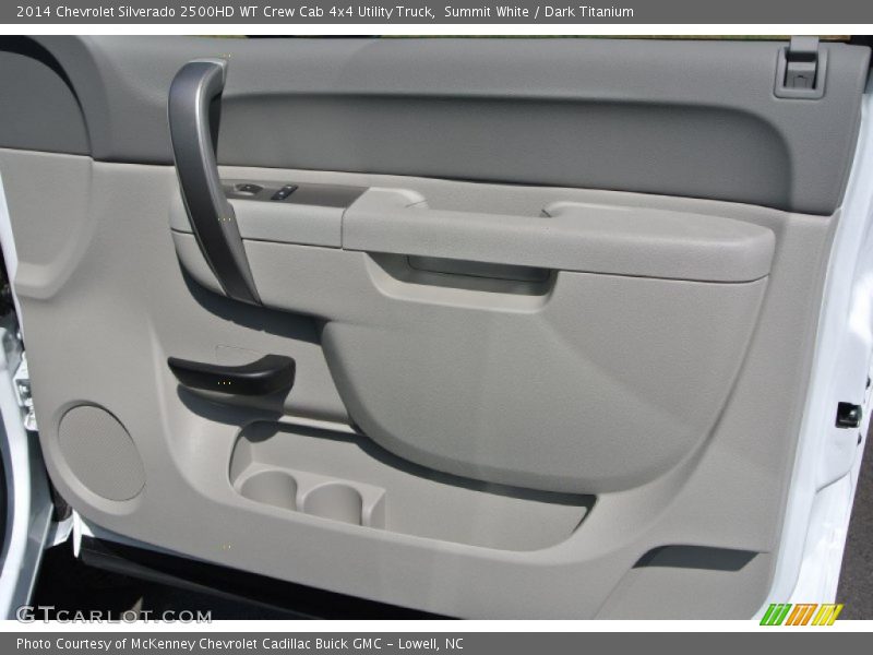 Summit White / Dark Titanium 2014 Chevrolet Silverado 2500HD WT Crew Cab 4x4 Utility Truck