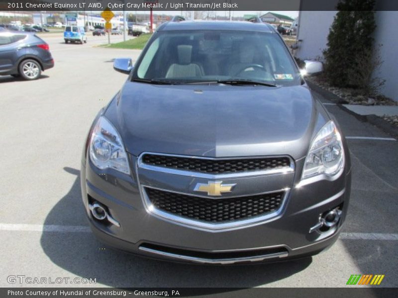 Cyber Gray Metallic / Light Titanium/Jet Black 2011 Chevrolet Equinox LT AWD