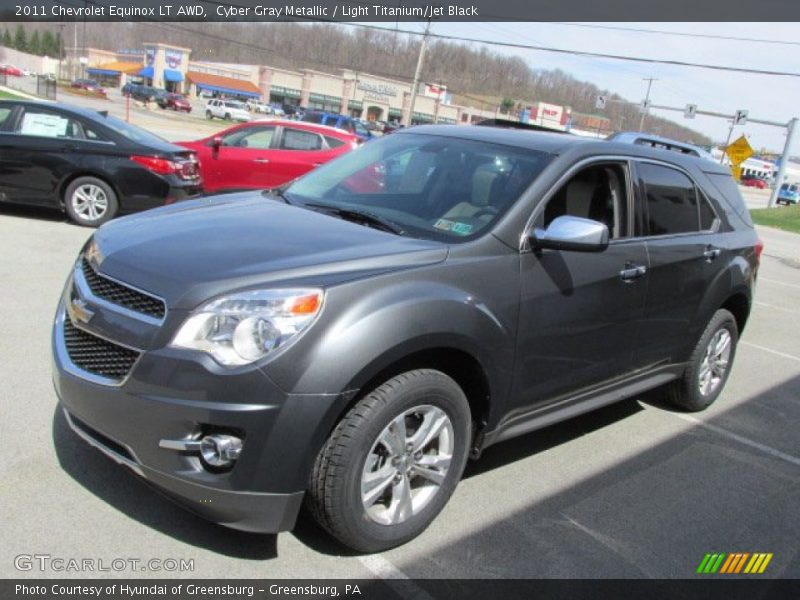 Cyber Gray Metallic / Light Titanium/Jet Black 2011 Chevrolet Equinox LT AWD