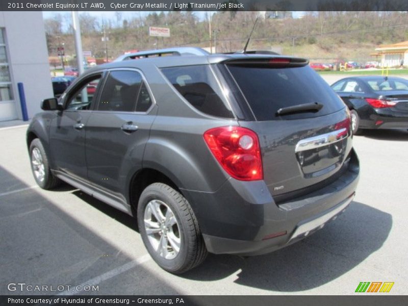 Cyber Gray Metallic / Light Titanium/Jet Black 2011 Chevrolet Equinox LT AWD