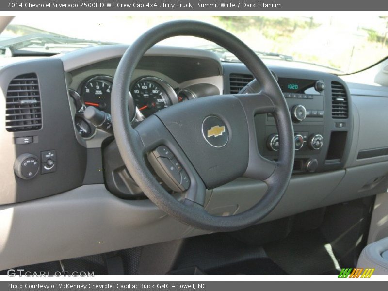 Summit White / Dark Titanium 2014 Chevrolet Silverado 2500HD WT Crew Cab 4x4 Utility Truck
