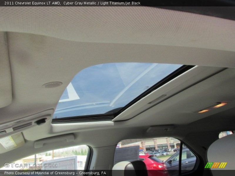 Cyber Gray Metallic / Light Titanium/Jet Black 2011 Chevrolet Equinox LT AWD