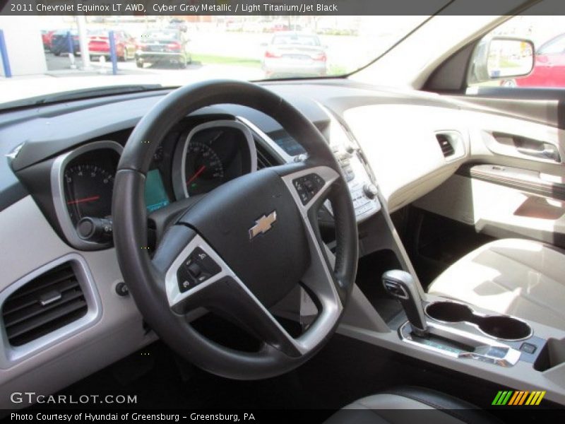 Cyber Gray Metallic / Light Titanium/Jet Black 2011 Chevrolet Equinox LT AWD