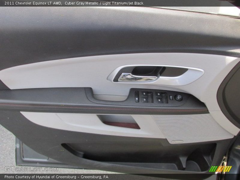 Cyber Gray Metallic / Light Titanium/Jet Black 2011 Chevrolet Equinox LT AWD
