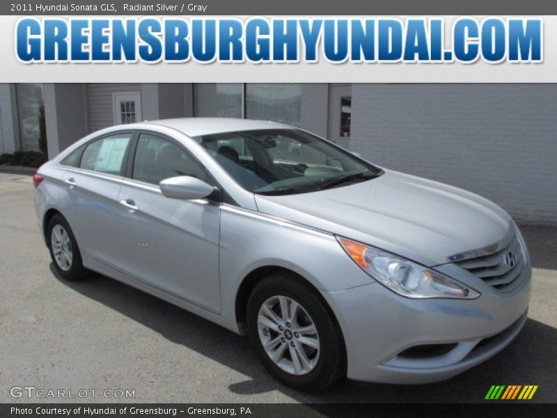 Radiant Silver / Gray 2011 Hyundai Sonata GLS