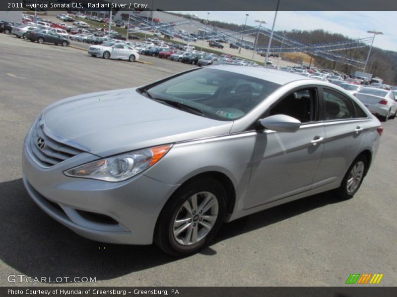 Radiant Silver / Gray 2011 Hyundai Sonata GLS