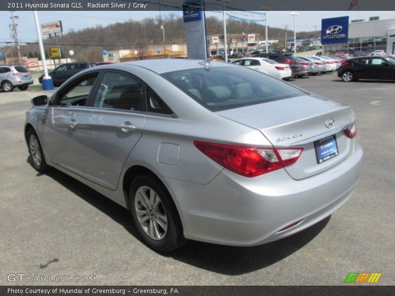 Radiant Silver / Gray 2011 Hyundai Sonata GLS