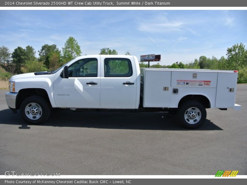 Summit White / Dark Titanium 2014 Chevrolet Silverado 2500HD WT Crew Cab Utlity Truck