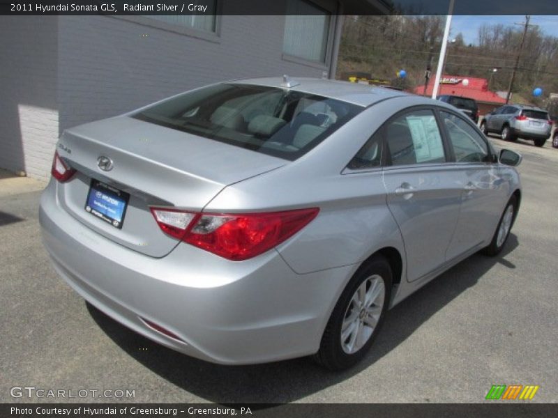 Radiant Silver / Gray 2011 Hyundai Sonata GLS