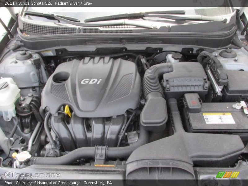 Radiant Silver / Gray 2011 Hyundai Sonata GLS