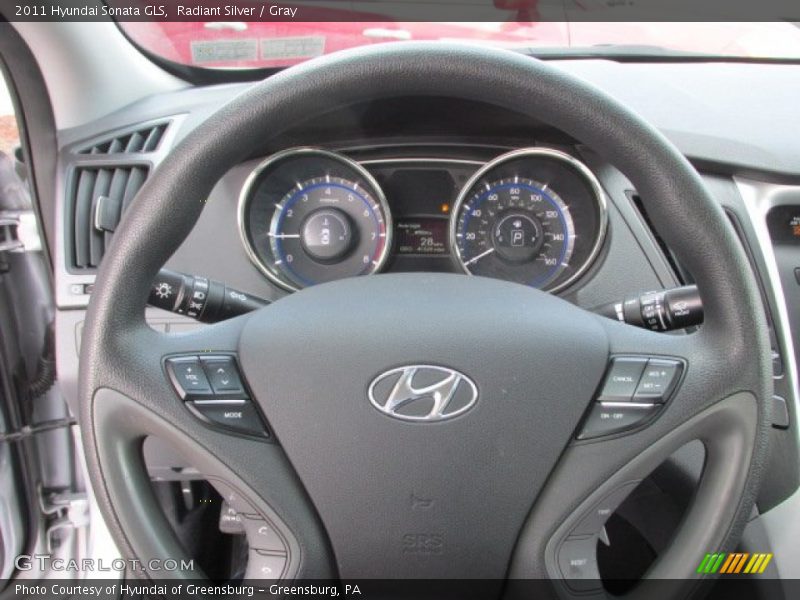 Radiant Silver / Gray 2011 Hyundai Sonata GLS