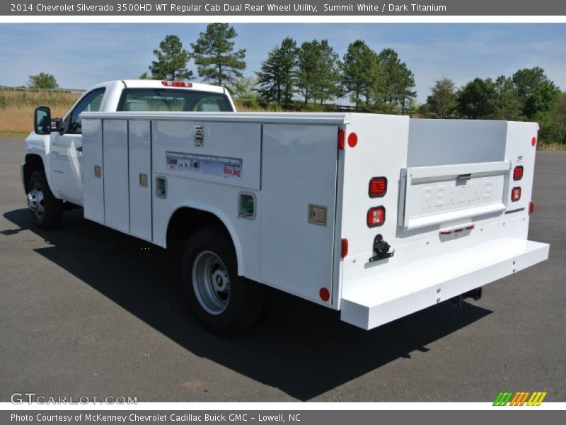 Summit White / Dark Titanium 2014 Chevrolet Silverado 3500HD WT Regular Cab Dual Rear Wheel Utility