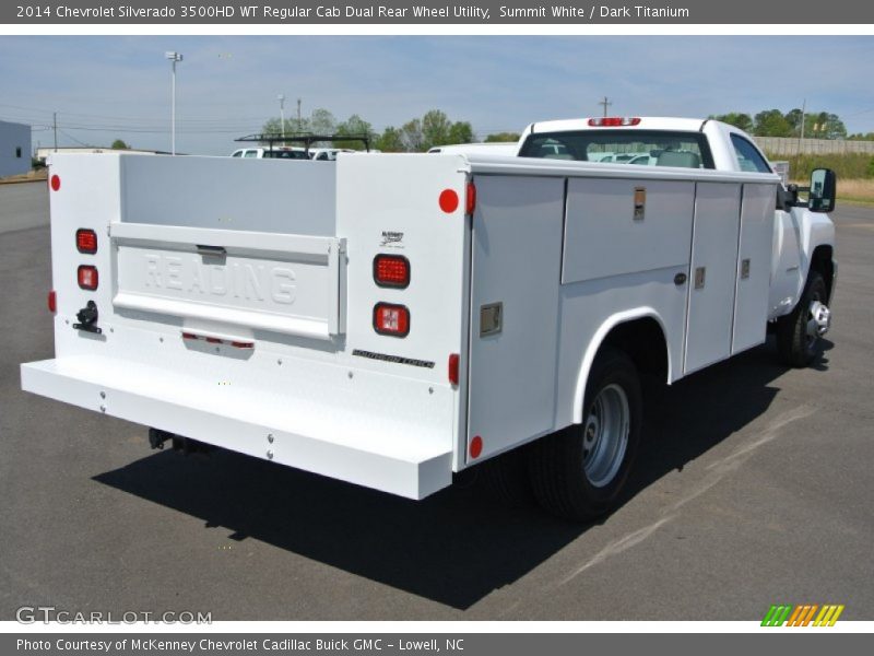 Summit White / Dark Titanium 2014 Chevrolet Silverado 3500HD WT Regular Cab Dual Rear Wheel Utility