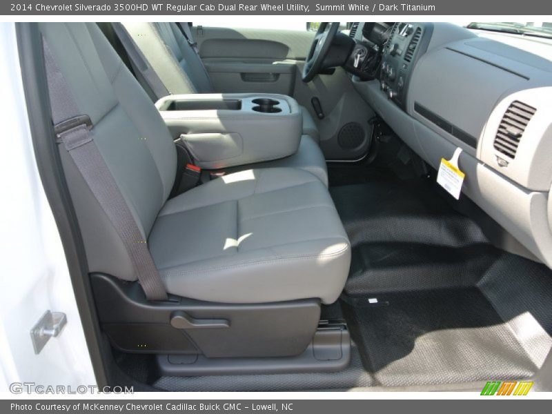 Summit White / Dark Titanium 2014 Chevrolet Silverado 3500HD WT Regular Cab Dual Rear Wheel Utility