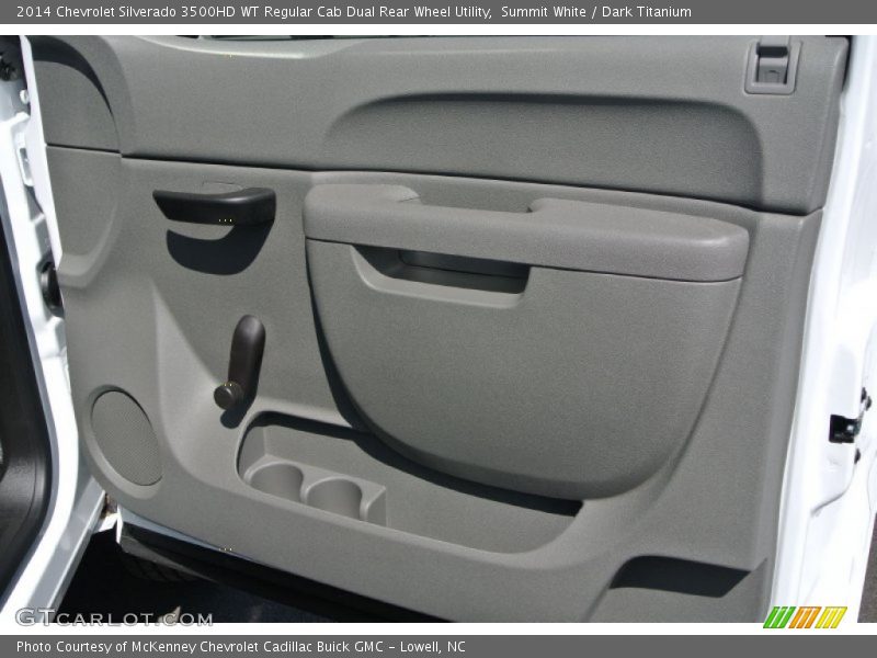 Summit White / Dark Titanium 2014 Chevrolet Silverado 3500HD WT Regular Cab Dual Rear Wheel Utility