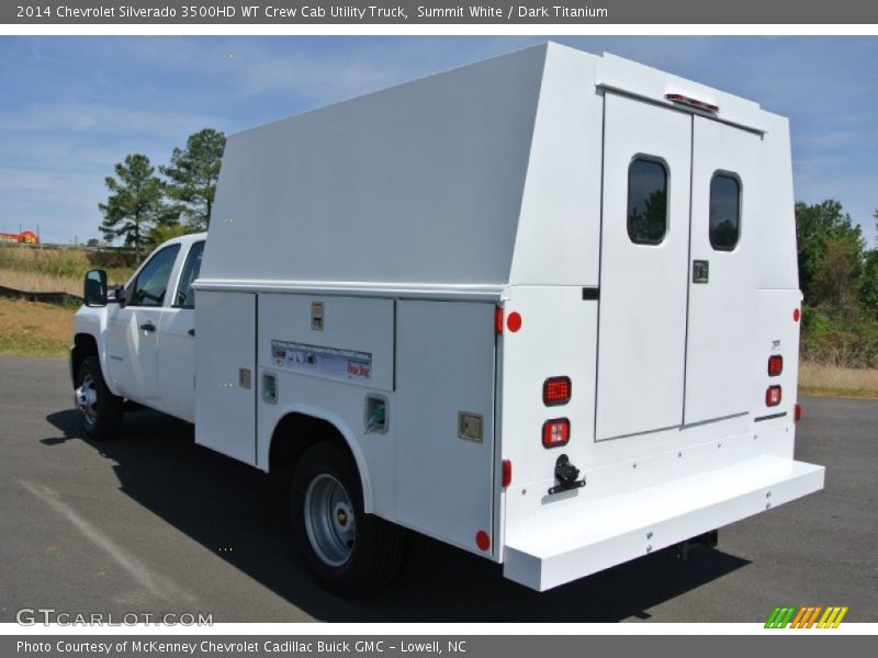 Summit White / Dark Titanium 2014 Chevrolet Silverado 3500HD WT Crew Cab Utility Truck
