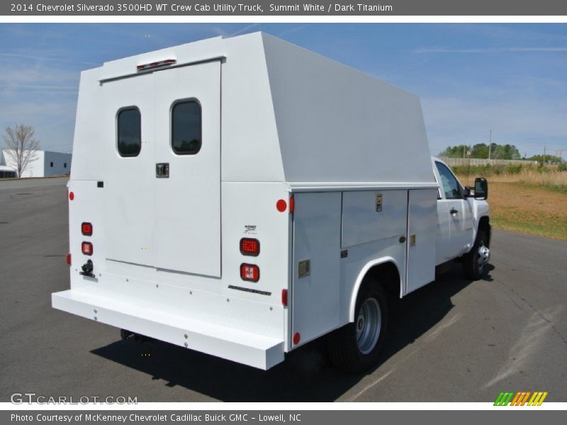 Summit White / Dark Titanium 2014 Chevrolet Silverado 3500HD WT Crew Cab Utility Truck