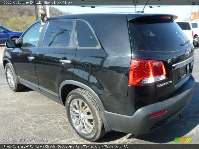 Ebony Black / Black 2011 Kia Sorento EX AWD