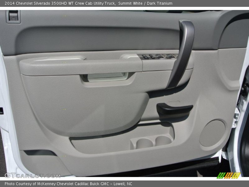 Summit White / Dark Titanium 2014 Chevrolet Silverado 3500HD WT Crew Cab Utility Truck